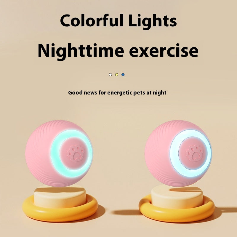 Smart Teasing Cat Ball – Rechargeable Rolling Play Toy