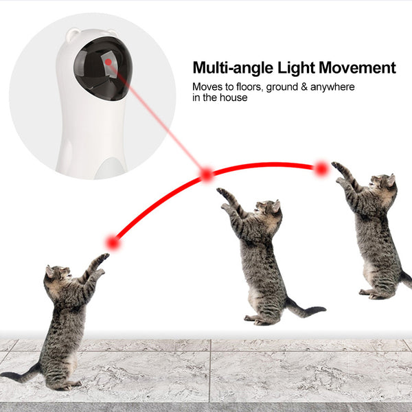Smart LED Bear Laser Toy for Cats – Automatic Interactive Chase Fun
