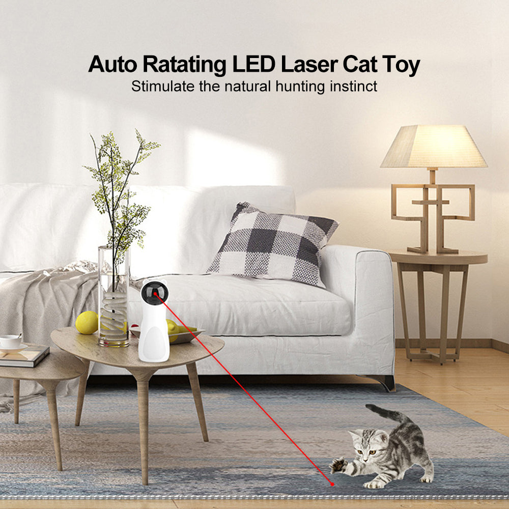 Smart LED Bear Laser Toy for Cats – Automatic Interactive Chase Fun