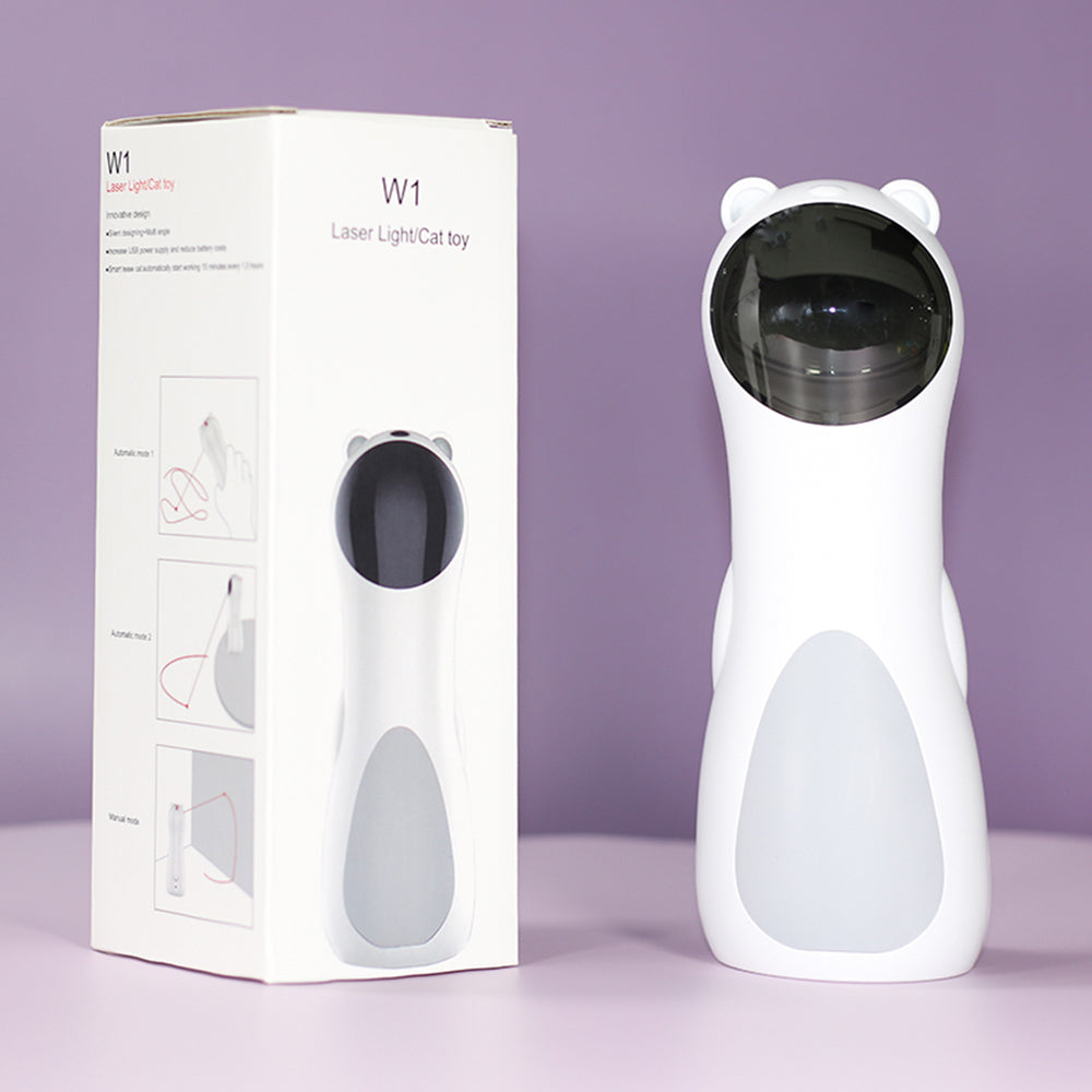 Smart LED Bear Laser Toy for Cats – Automatic Interactive Chase Fun