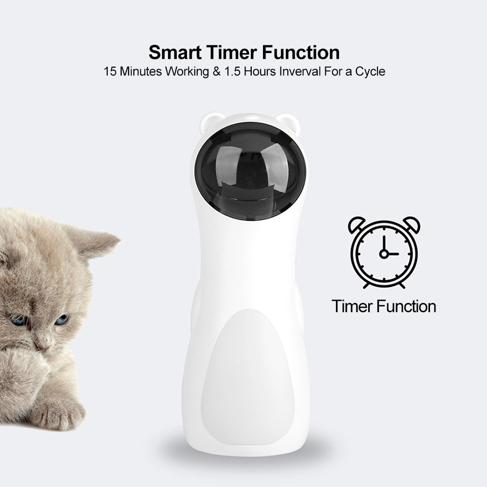 Smart LED Bear Laser Toy for Cats – Automatic Interactive Chase Fun
