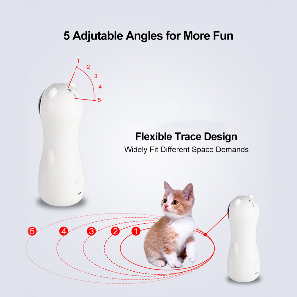 Smart LED Bear Laser Toy for Cats – Automatic Interactive Chase Fun