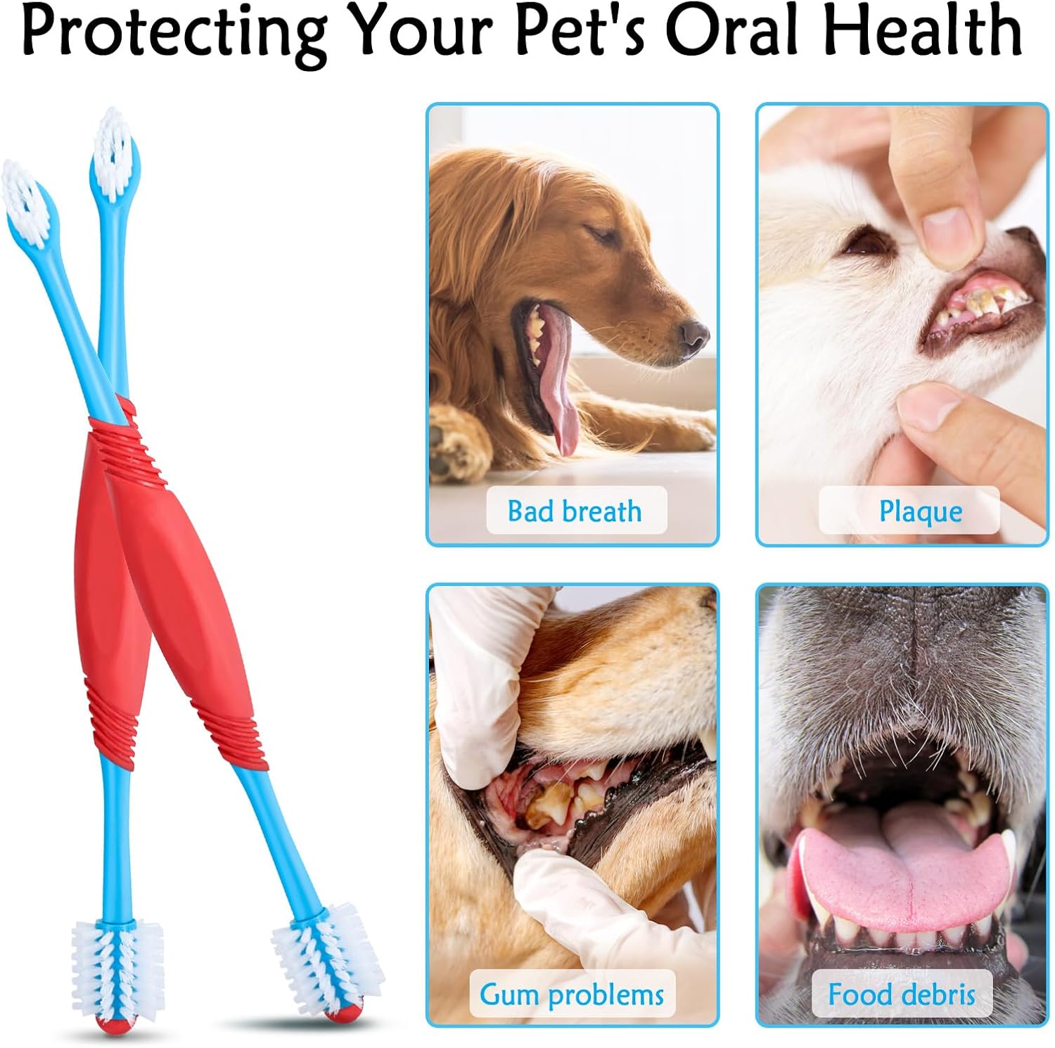 360° Pet Toothbrush for Easy, Gentle Dental Care