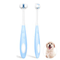 Gentle 3-Sided Dog Toothbrush for Sensitive Teeth and Gums