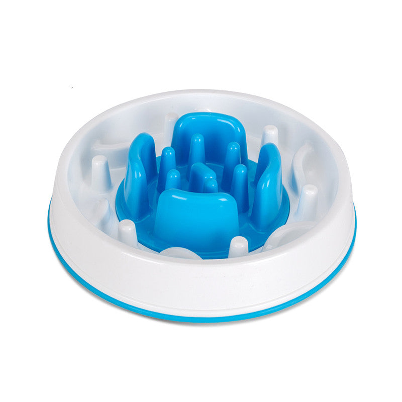 Slow-Feed Dog Bowl to Prevent Choking and Spills