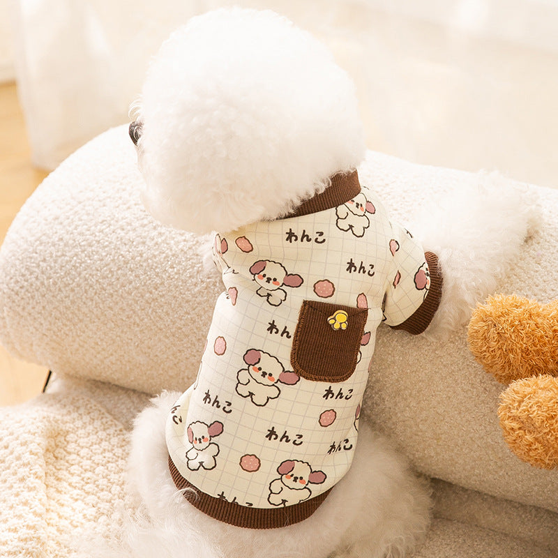 Warm Pocket Pet Sweater – Adorable Bear Home Style