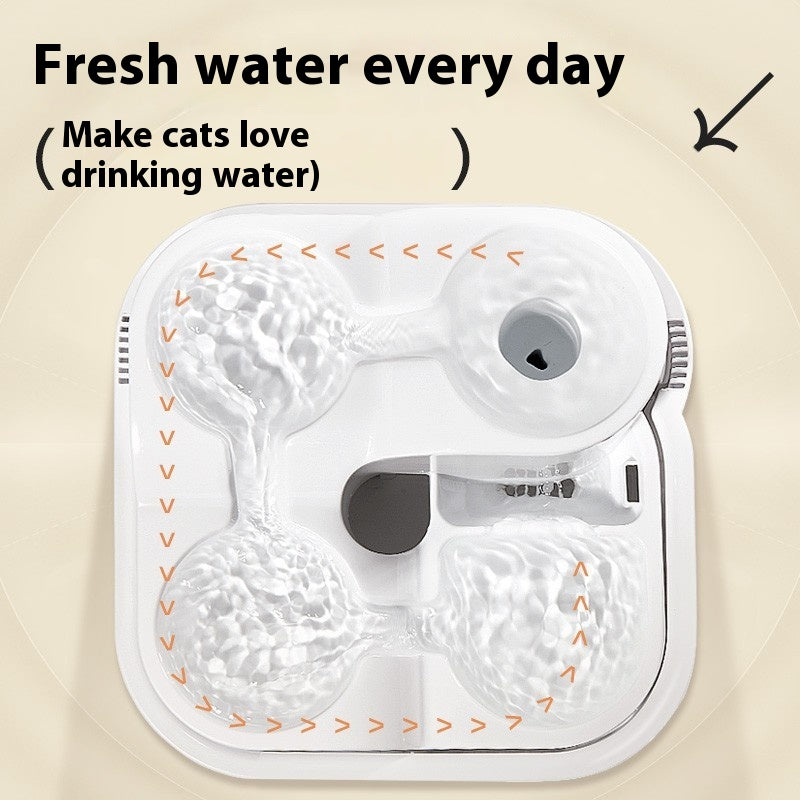 Live-Flow Cat Fountain Filter for Fresh Drinking Water