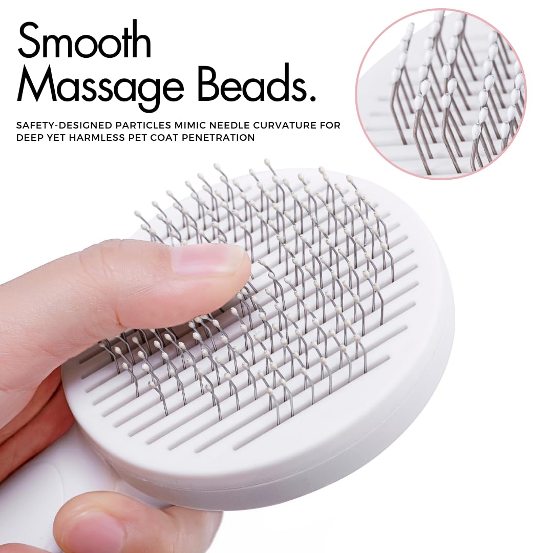 Gentle Self-Cleaning Slicker Brush for Pets