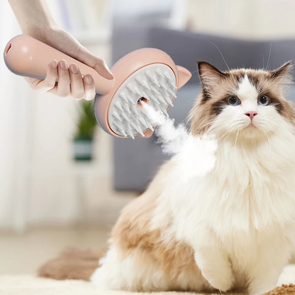 Rechargeable Mist Grooming Brush for Cats and Dogs