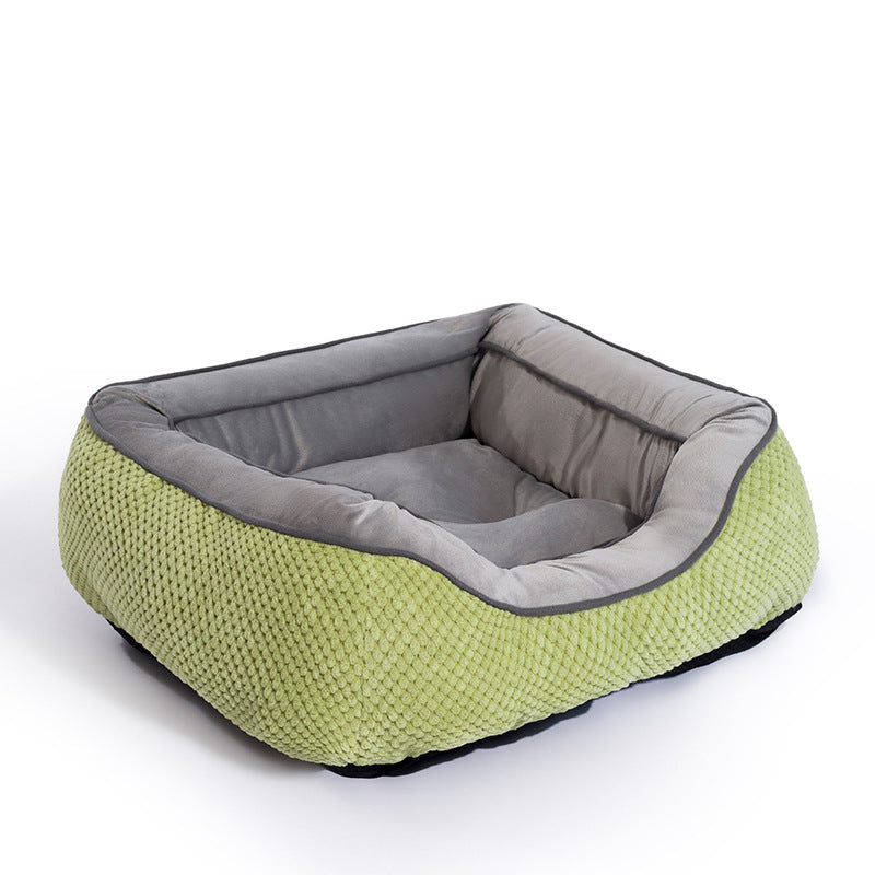 Calming Plush Dog Crate Bed – Faux Fur, Anti-Anxiety Crate Mat for Medium Dogs