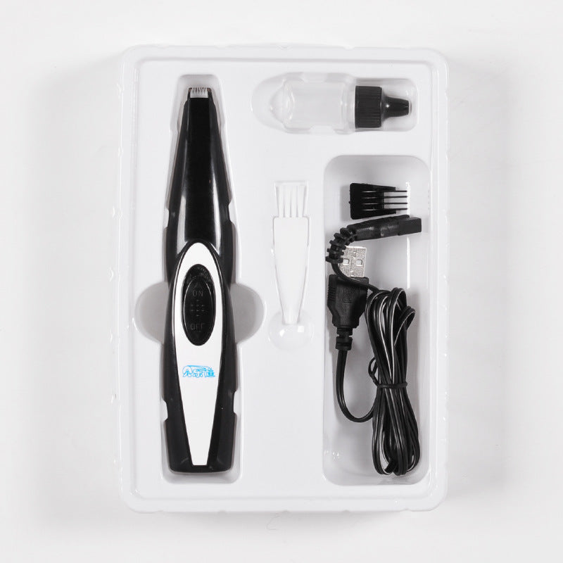 Gentle Pet Nail & Hair Trimmer – USB Rechargeable Grooming Tool