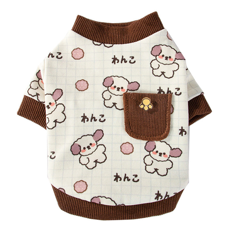 Warm Pocket Pet Sweater – Adorable Bear Home Style