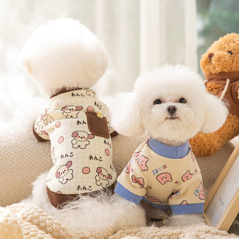 Warm Pocket Pet Sweater – Adorable Bear Home Style
