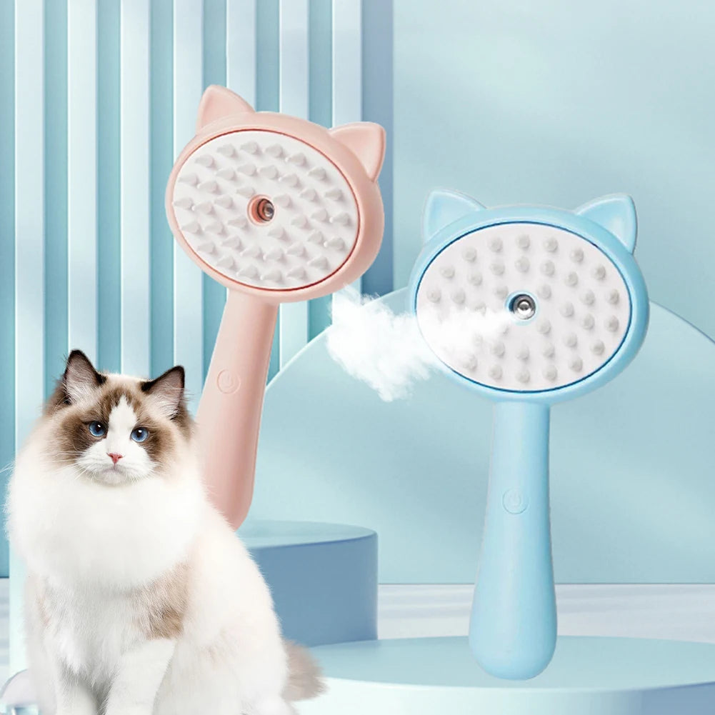 Rechargeable Mist Grooming Brush for Cats and Dogs