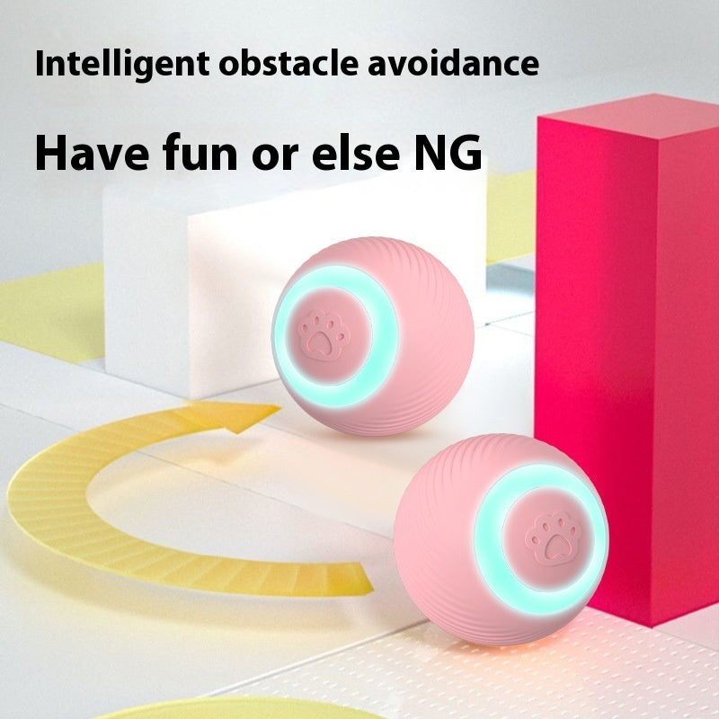 Smart Teasing Cat Ball – Rechargeable Rolling Play Toy